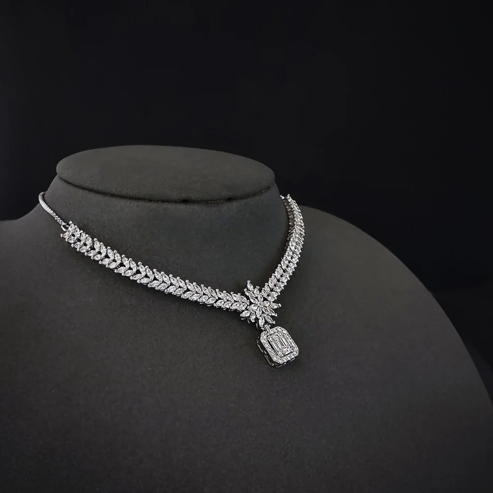 4pcs Pack Moonso Arrival Unique Design Silver Color Jewelry Set for Women Christmas Gift Jewelry R008-E008-S008-X008