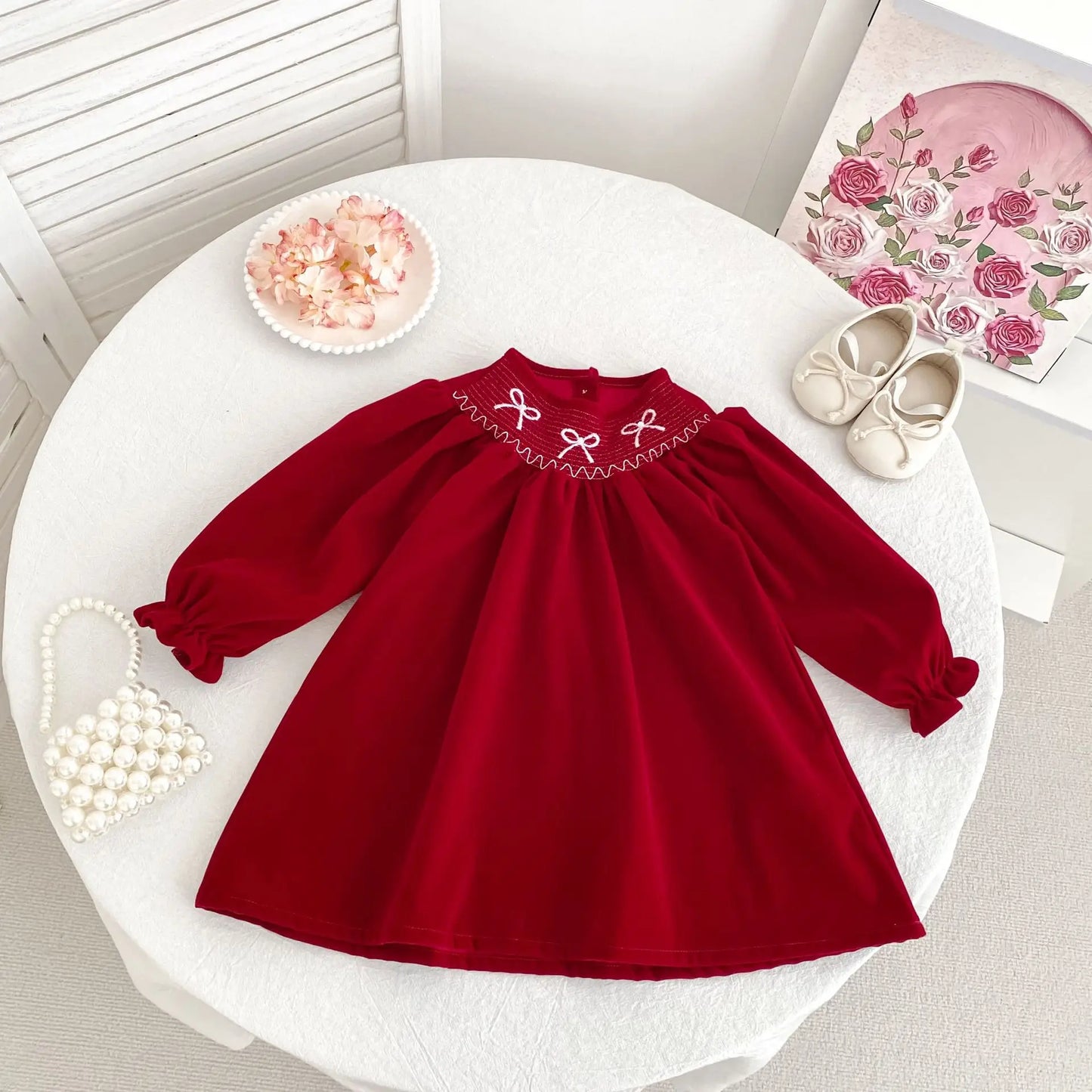 2025 Christmas Children Clothes New Year Clothing Sister Dress 0-6Yrs Girl Party Dress Kids Princess Dresses Baby Girl Romper