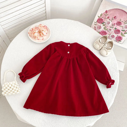 2025 Christmas Children Clothes New Year Clothing Sister Dress 0-6Yrs Girl Party Dress Kids Princess Dresses Baby Girl Romper